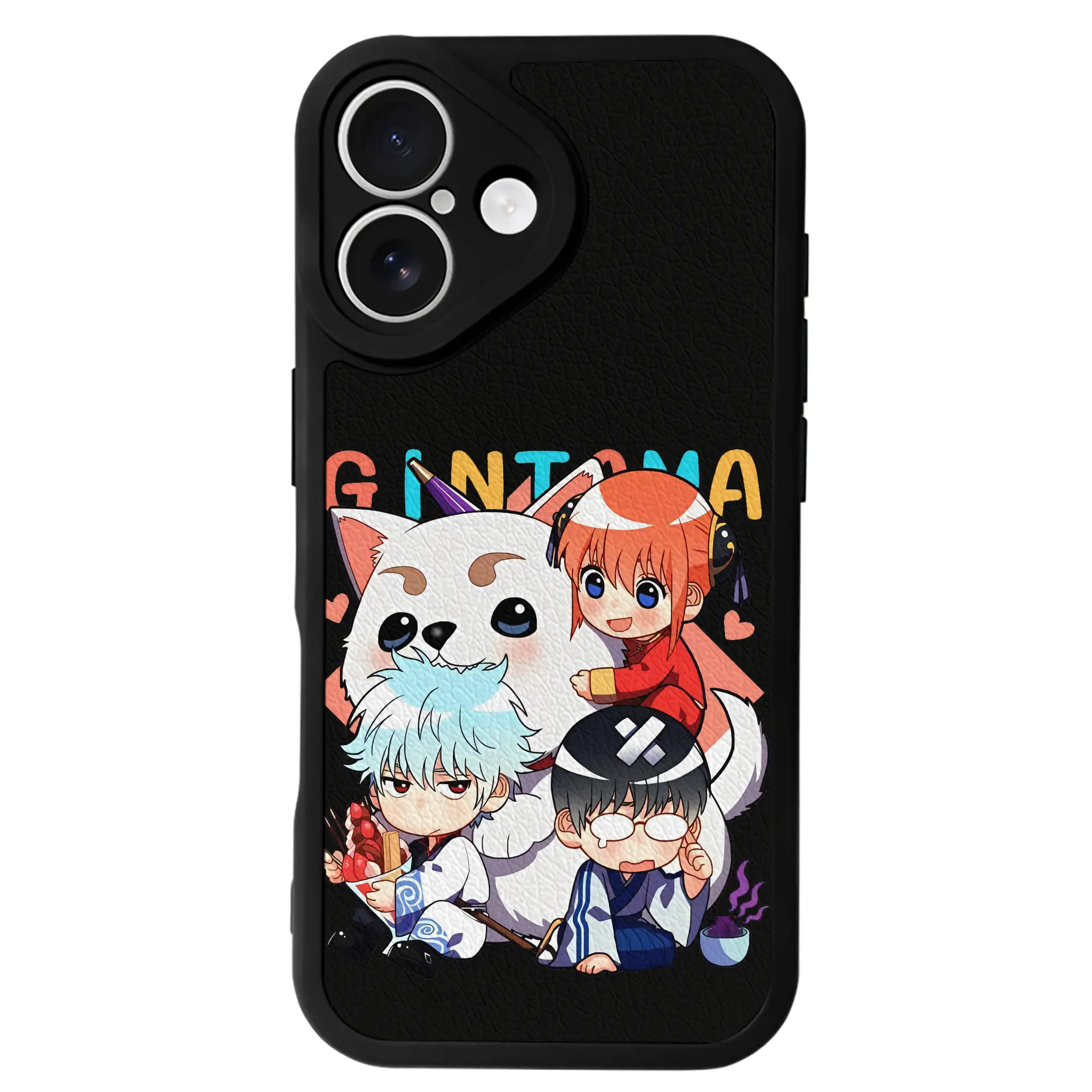 銀魂 グッズ 神楽 - IPhone 16シリーズ対応 ・ シリコンスマホケース ・ レザー調 ・ 高精度フィット ・ 耐衝撃 ・ ワイヤレス充電対応 ・ 精密カット